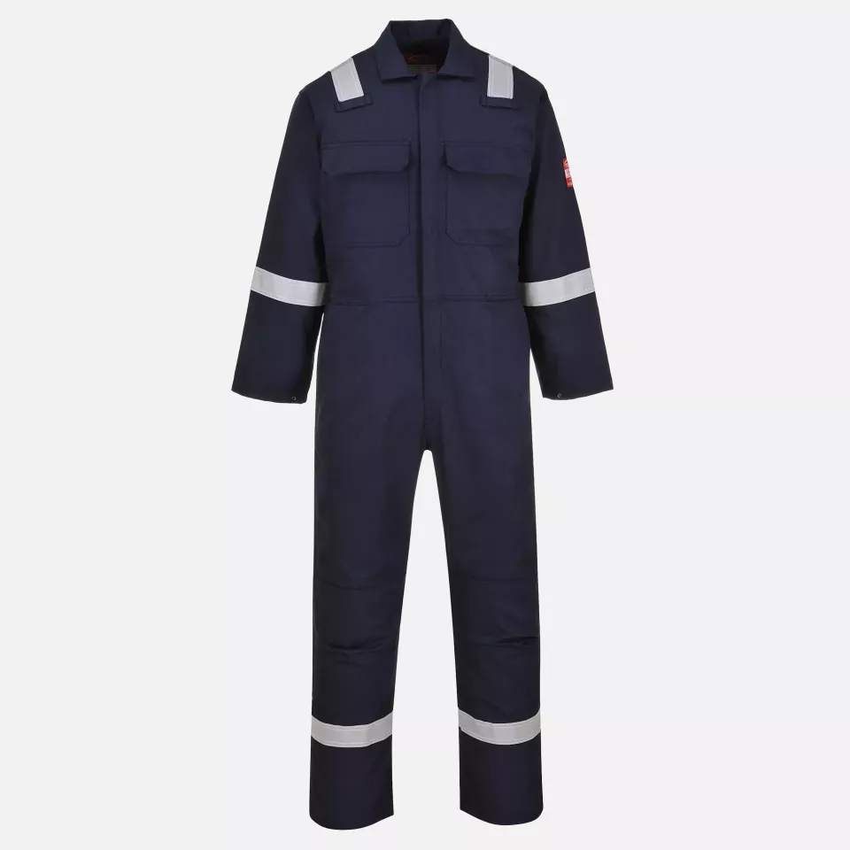 Portwest BIZ5NAT, Bizweld Iona FR Coverall, Navy Tall, image 1, gallery thumbnail