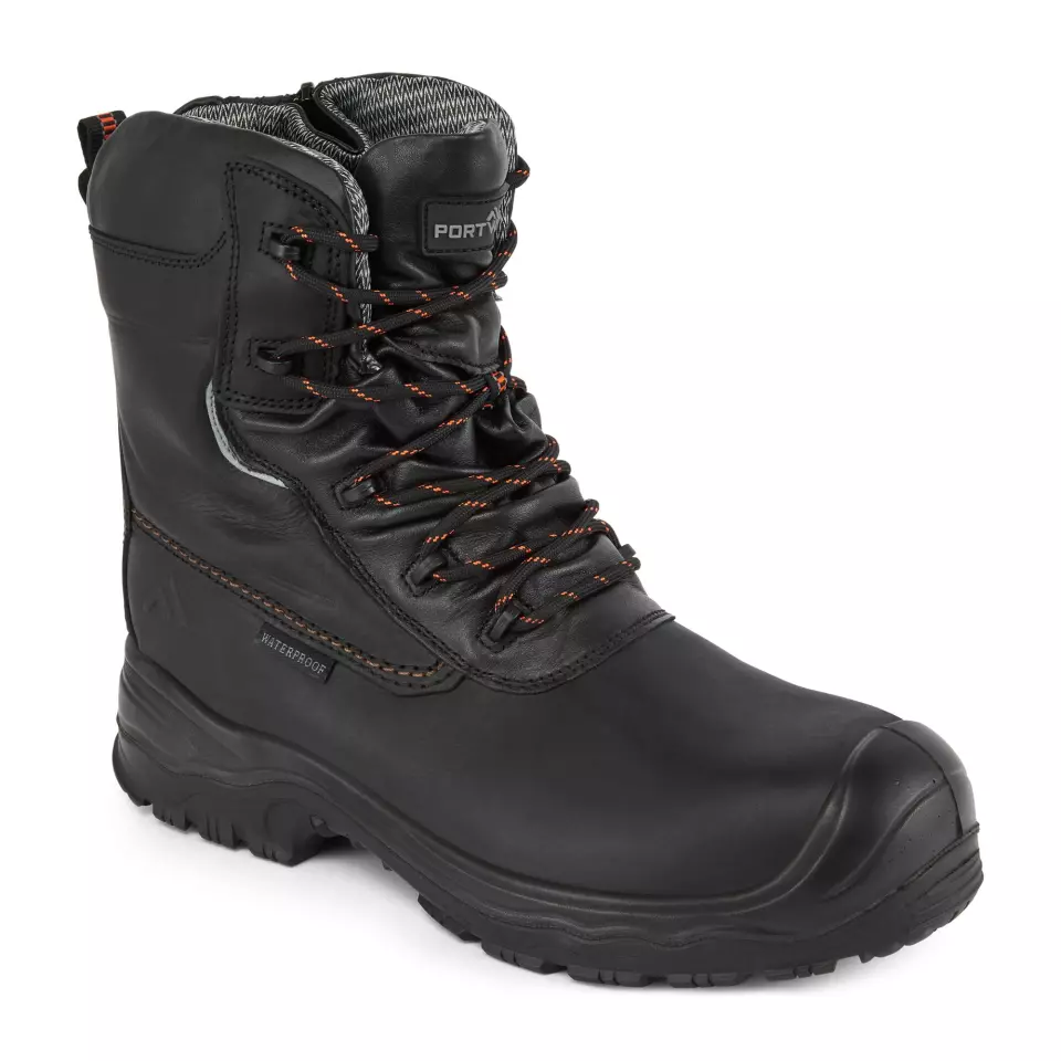Portwest FD02BKR, Composite Leather Traction Boot 7" S7L HRO CI FO, Black, image 3, gallery thumbnail