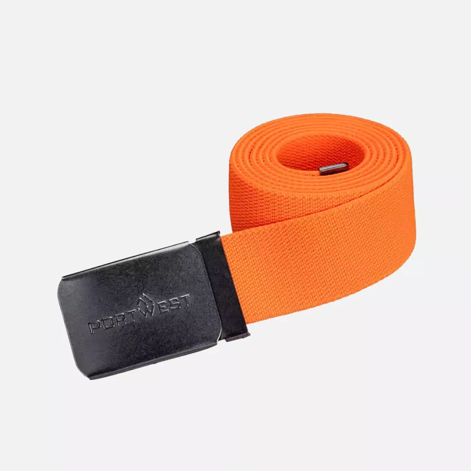 Portwest C105BKR, Elasticated Work Belt, Black, image 2, gallery thumbnail