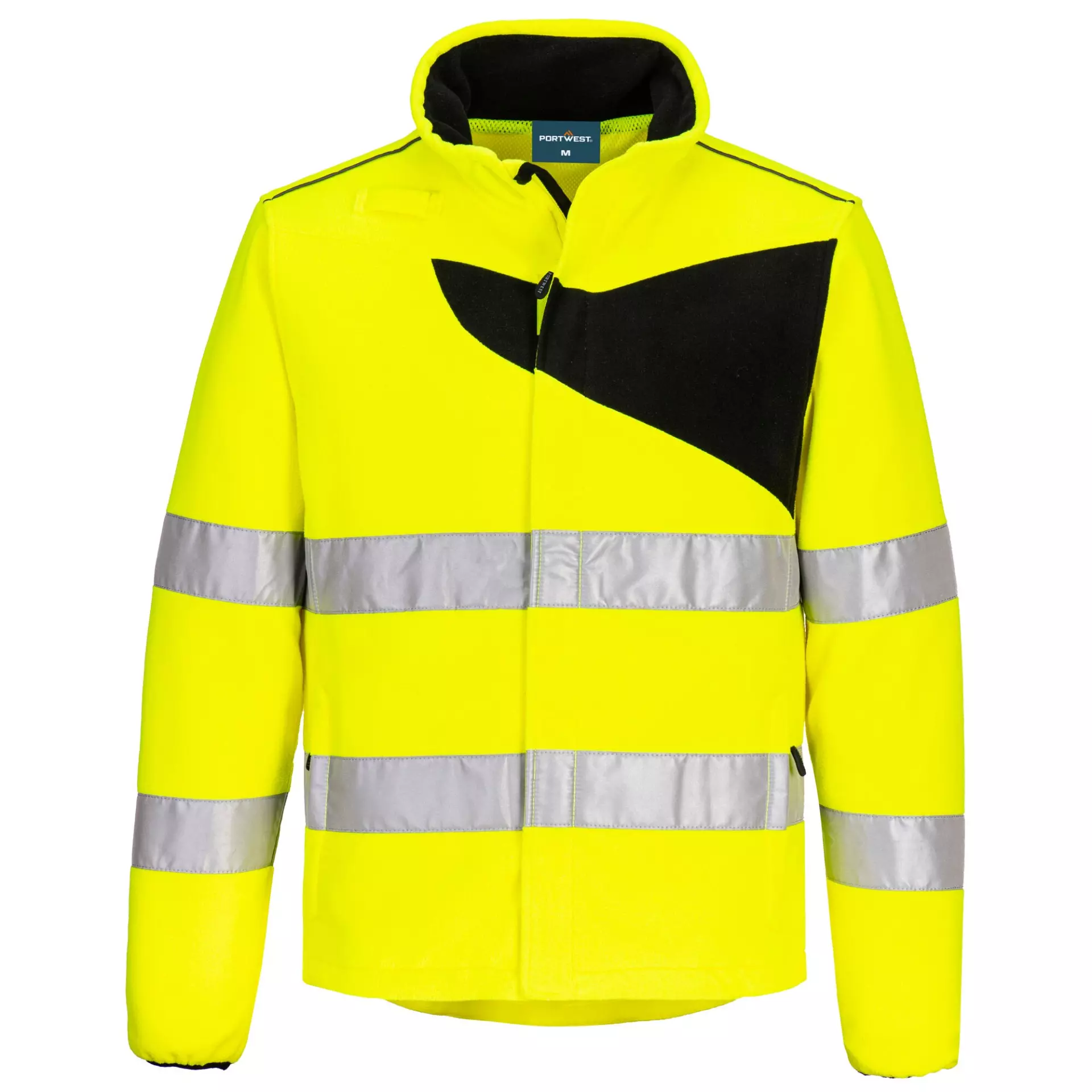 Portwest PW274YBR, PW2 Hi-Vis Fleece, Yellow/Black