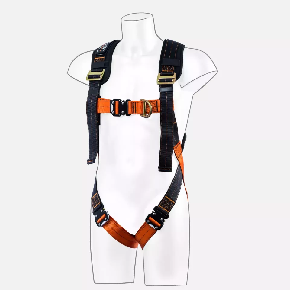 Portwest FP72K1R, Ultra 2 Point Harness, Black/Orange, image 1, gallery thumbnail