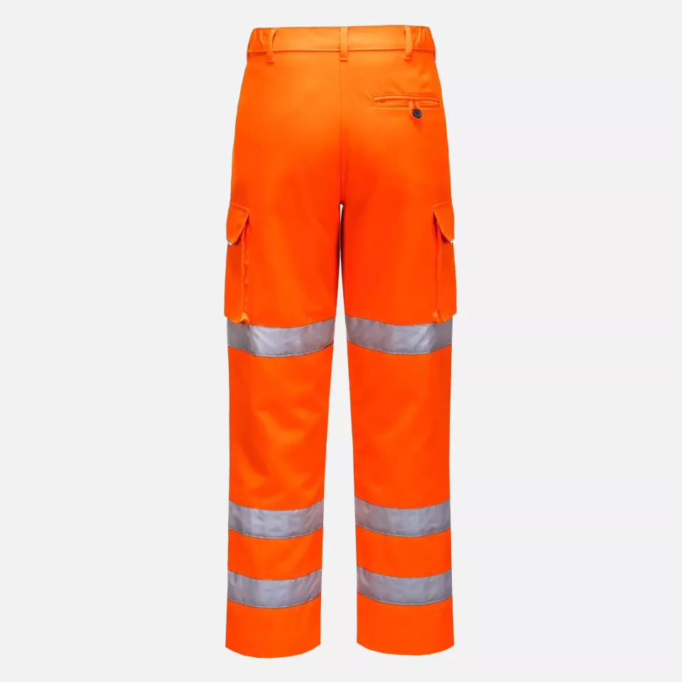 Portwest LW71ORR, Damen Warnschutz-Arbeitshose mit 3 Streifen, Orange, image 1, gallery thumbnail