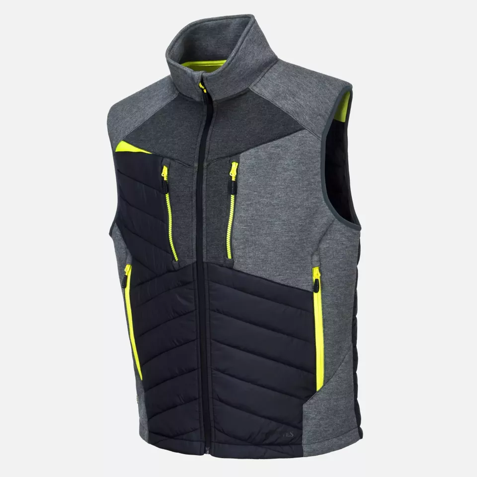 Portwest DX470MGR, DX4 Hybrid Baffle Gilet, Metal Grey, image 3, gallery thumbnail
