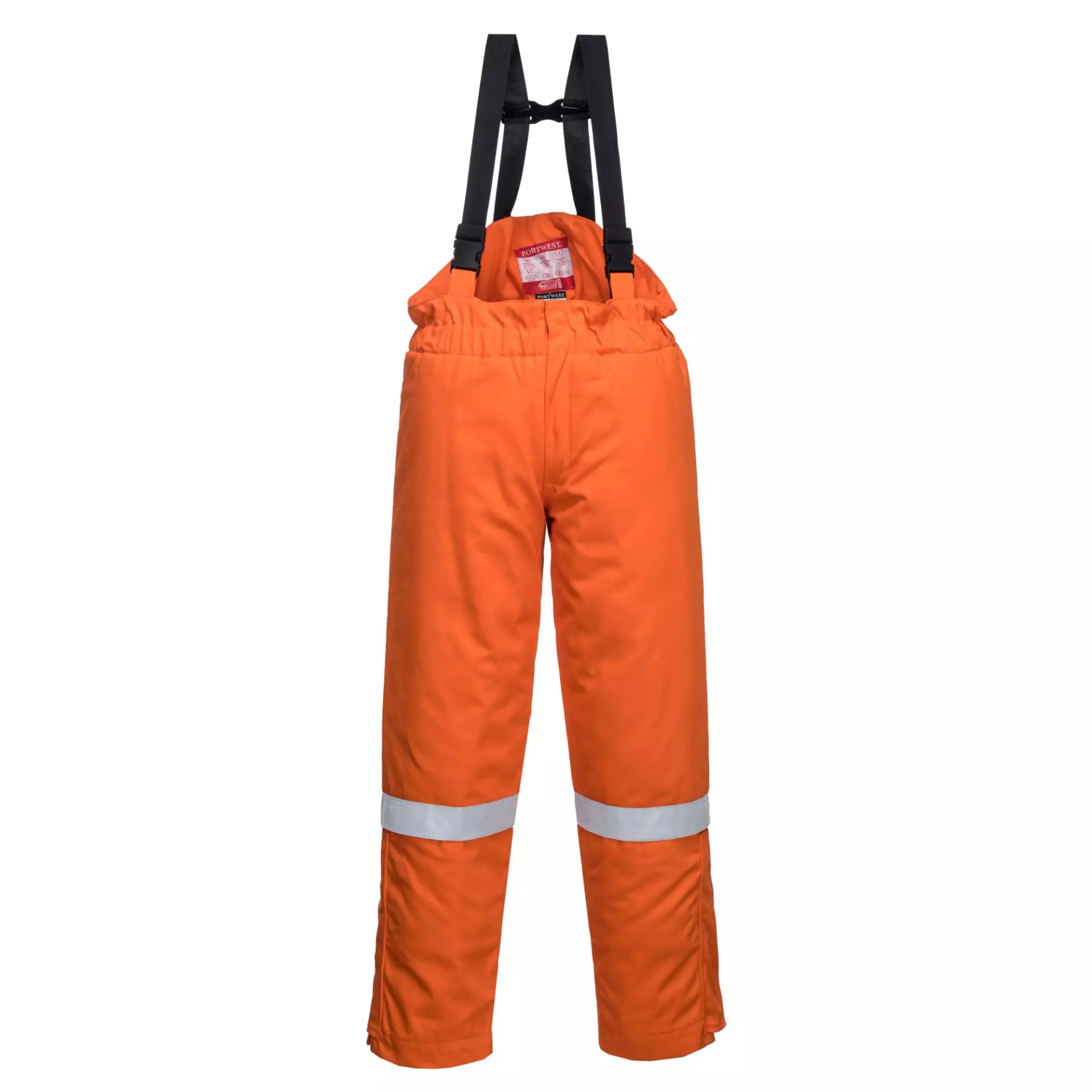 Portwest FR58ORR, FR Anti-Static Winter Salopettes, Orange