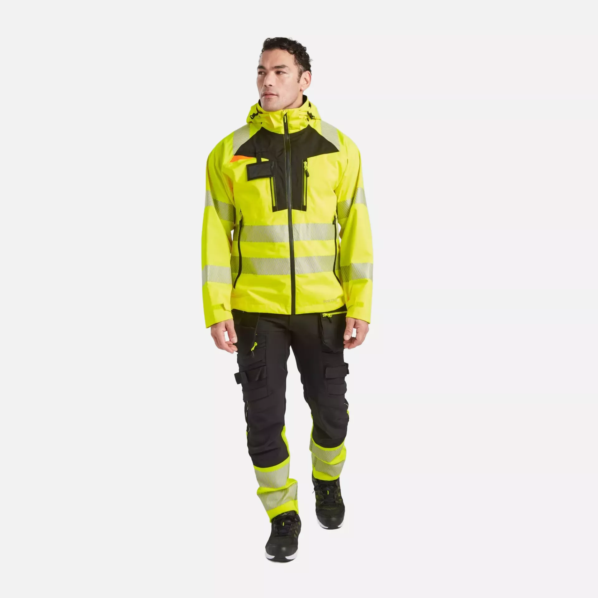 Portwest DX462YER, DX4 Hi-Vis Rain Jacket, Yellow, image 8