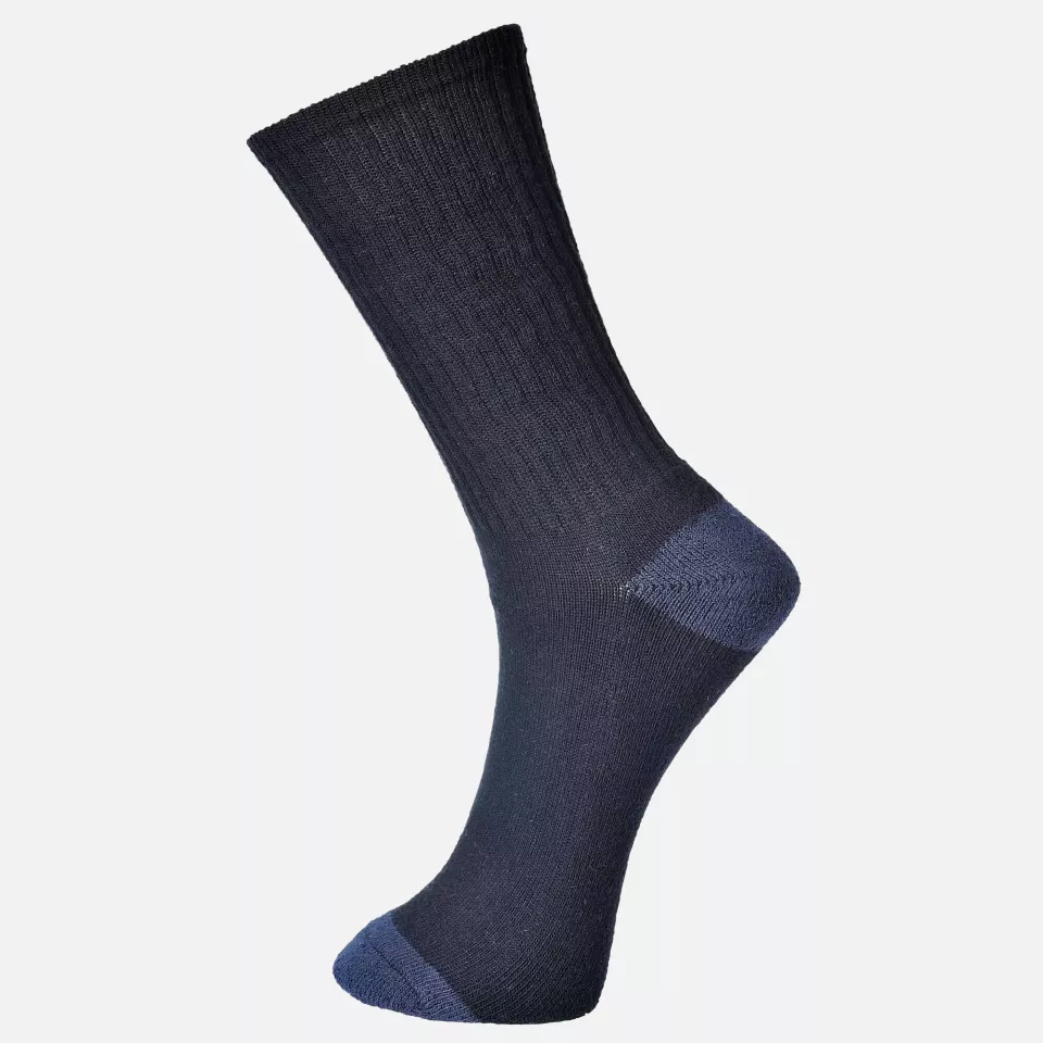 Portwest SK13BKR, Classic Cotton Sock, Black, image 1, gallery thumbnail