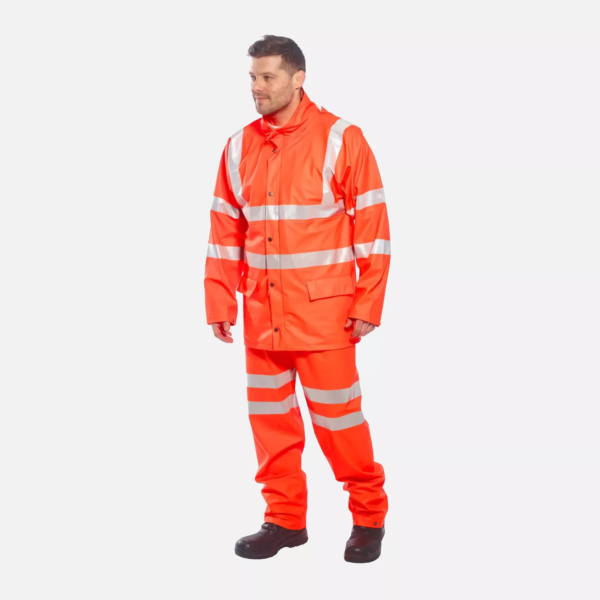 Portwest RT50ORR, Sealtex Ultra Hi-Vis Rain Jacket, Orange, image 5