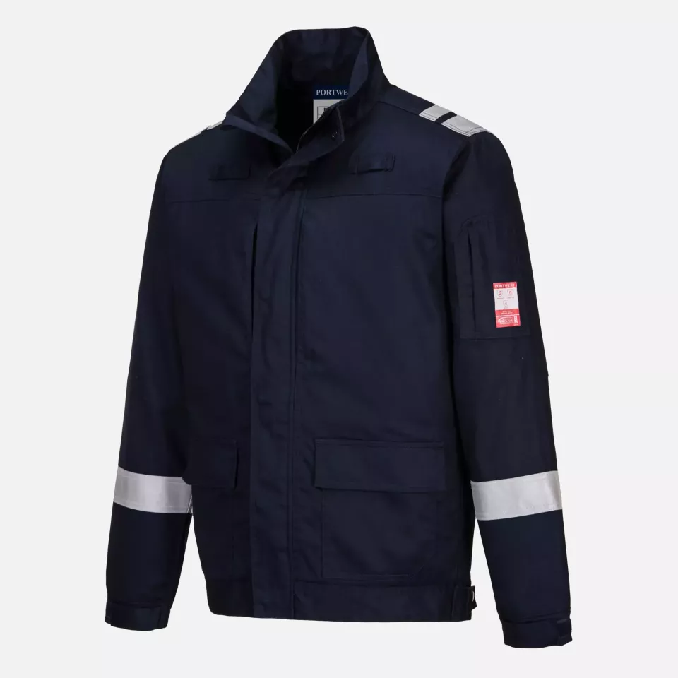 Portwest FR601NAR, Bizflame Work leichte flammhemmende Stretch-Jacke, Marine, image 3, gallery thumbnail