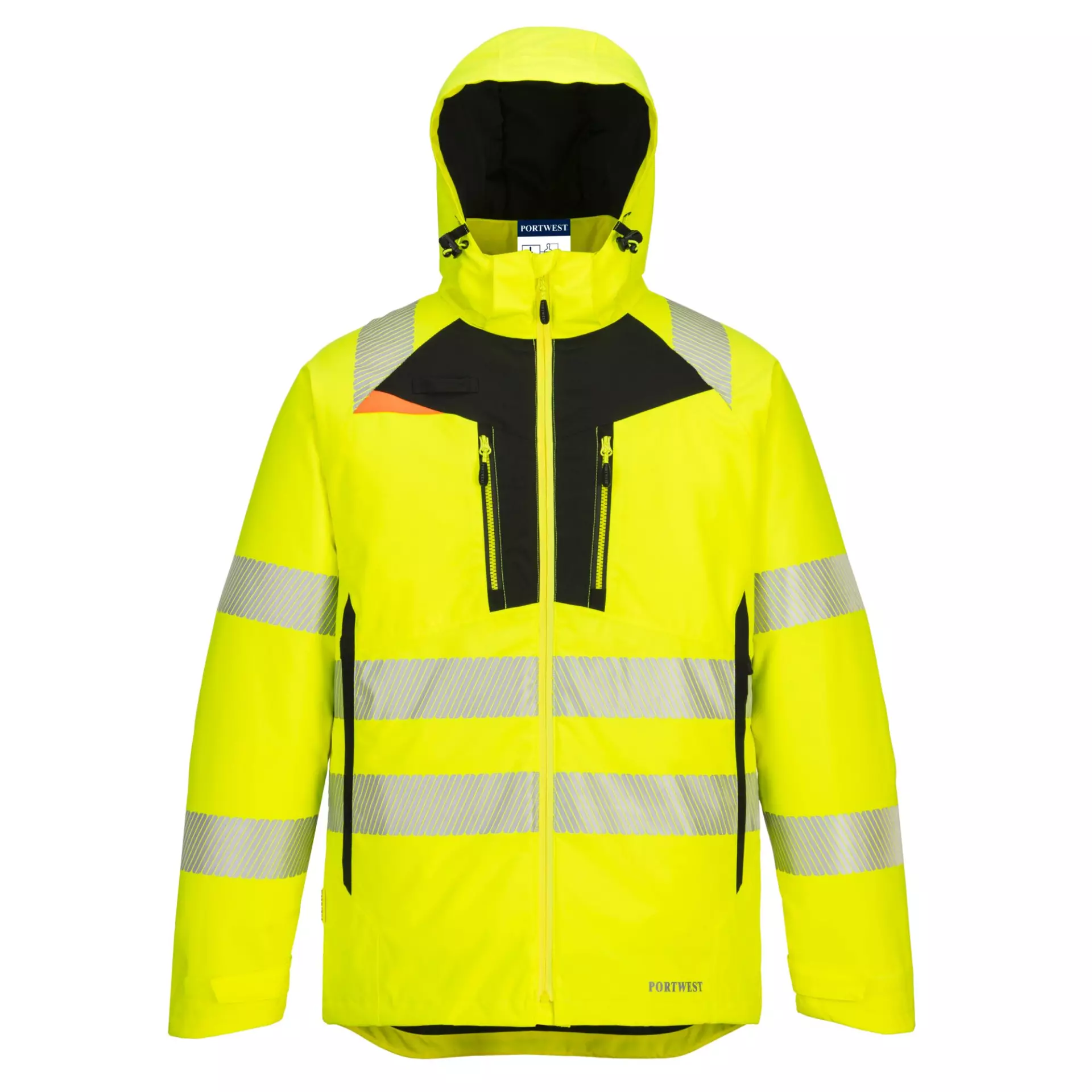Portwest DX461YBR, DX4 Hi-Vis Winterjacke, Gelb/Schwarz, image 3
