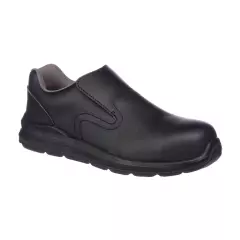FD62BKR, Portwest Compositelite Slip On Safety Trainer S2 SRC, Black