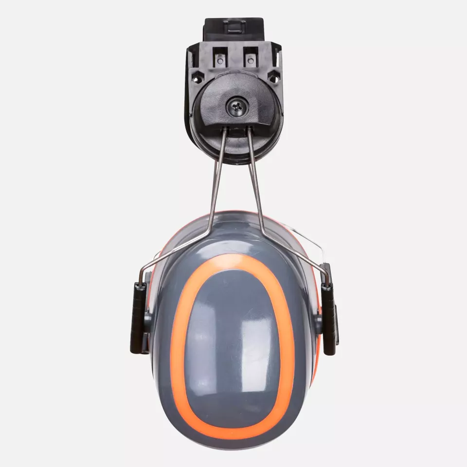 Portwest PW62GOR, HV Extreme Ear Defenders High Clip-On, Grey/Orange, image 2, gallery thumbnail
