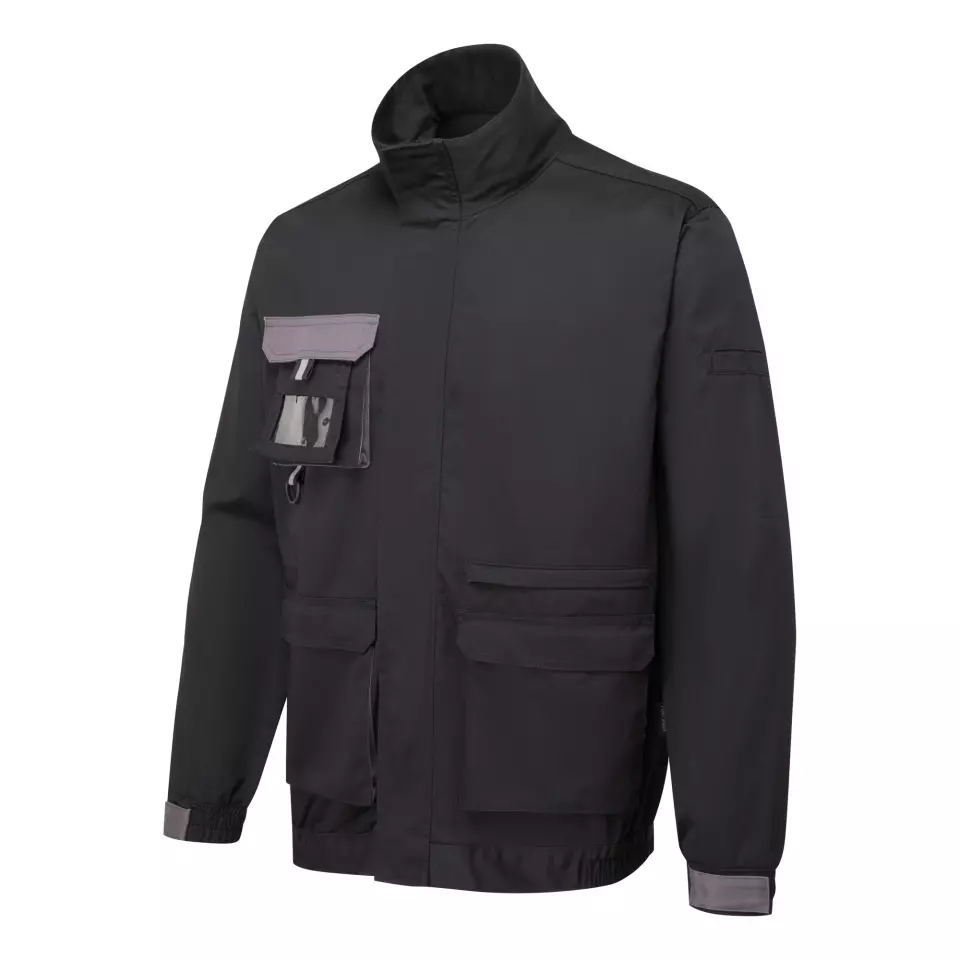 Portwest TX10BKR, Texo Contrast Jacket, Black, image 4, gallery thumbnail
