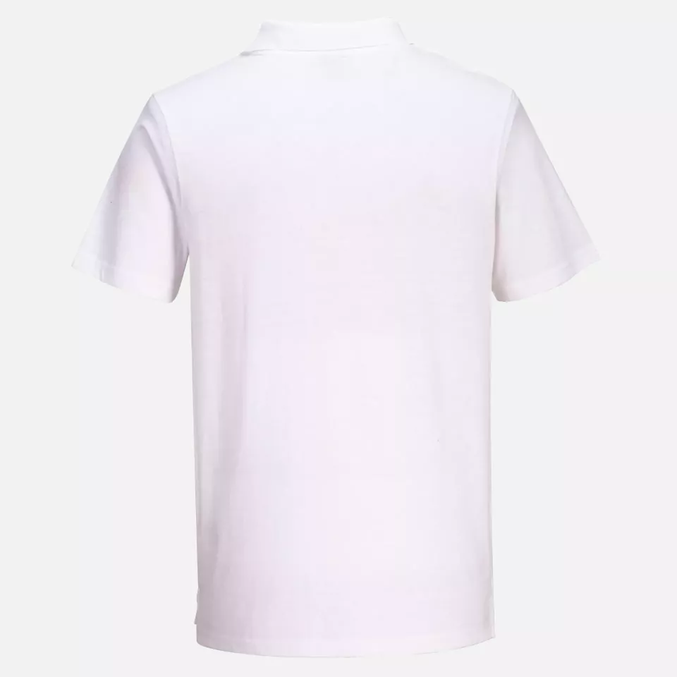 Portwest L210WHR, Lightweight Jersey Polo Shirt, White, image 2, gallery thumbnail