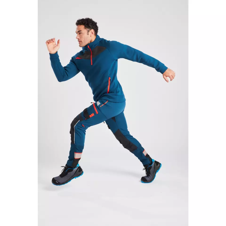 Portwest DX467MBR, DX4 Hoodie mit kurzem Reißverschluss, Metro Blau, image 3, gallery thumbnail