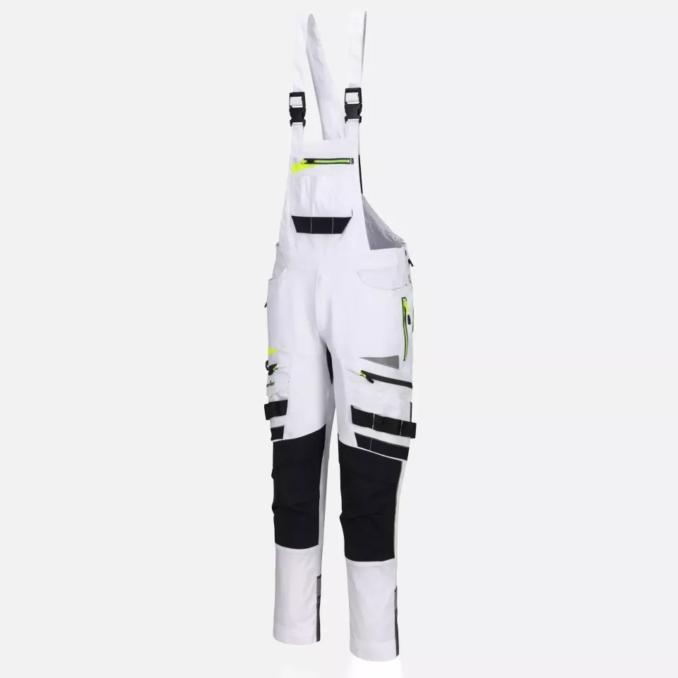 Portwest DX441WGR, DX4 Work Bib and Brace, White/Grey, image 2, gallery thumbnail