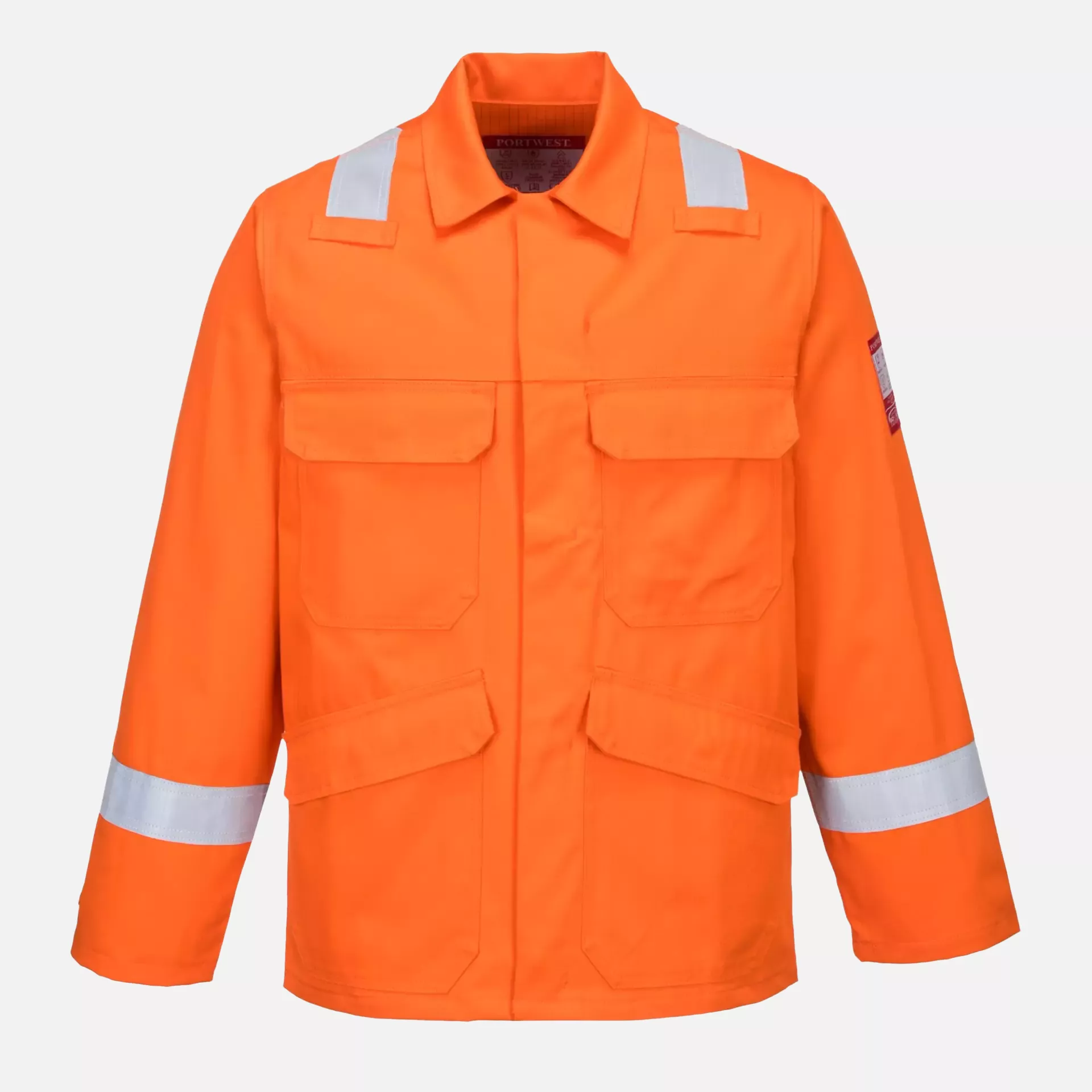 Portwest FR25ORR, Bizflame Work Jacket, Orange, image 1