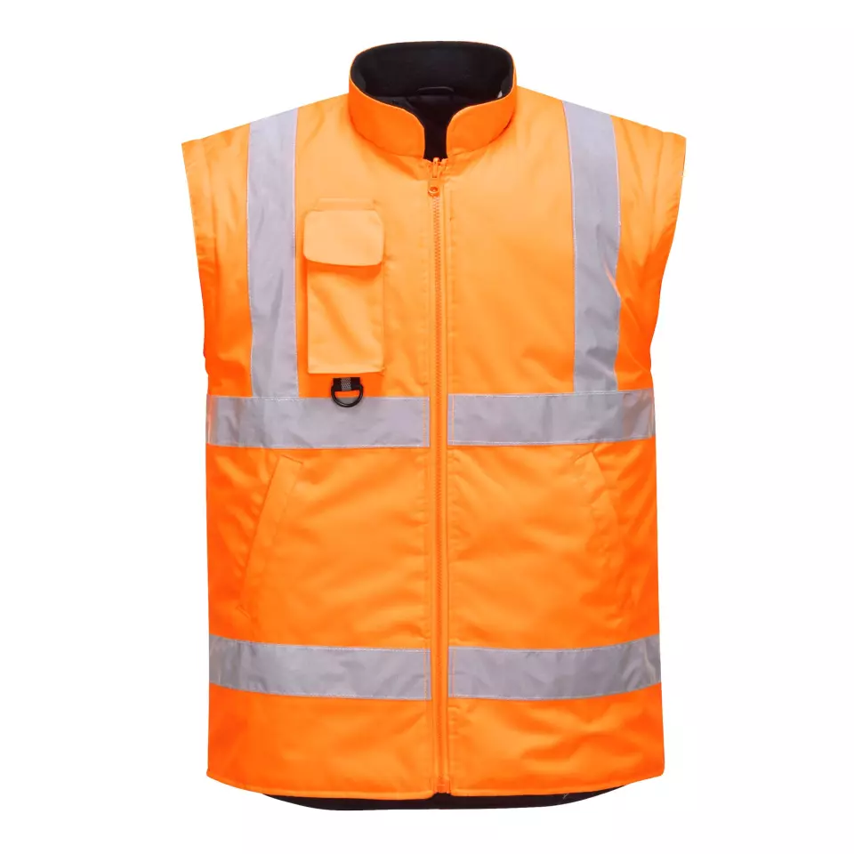 Portwest RT27ORR, Hi-Vis Breathable 7-in-1 Traffic Jacket, Orange, image 6, gallery thumbnail
