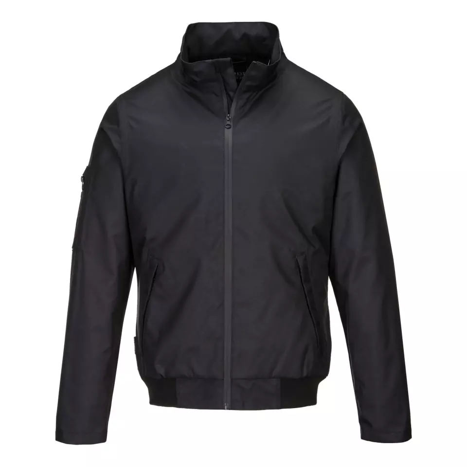 Portwest KX361BKR, KX3 Bomber Jacket, Black, image 1, gallery thumbnail