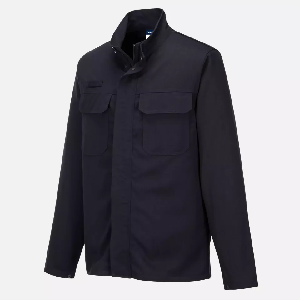 Portwest FR65NAR, Aluflame Work Molten Metal FR Jacket, Navy, image 4, gallery thumbnail
