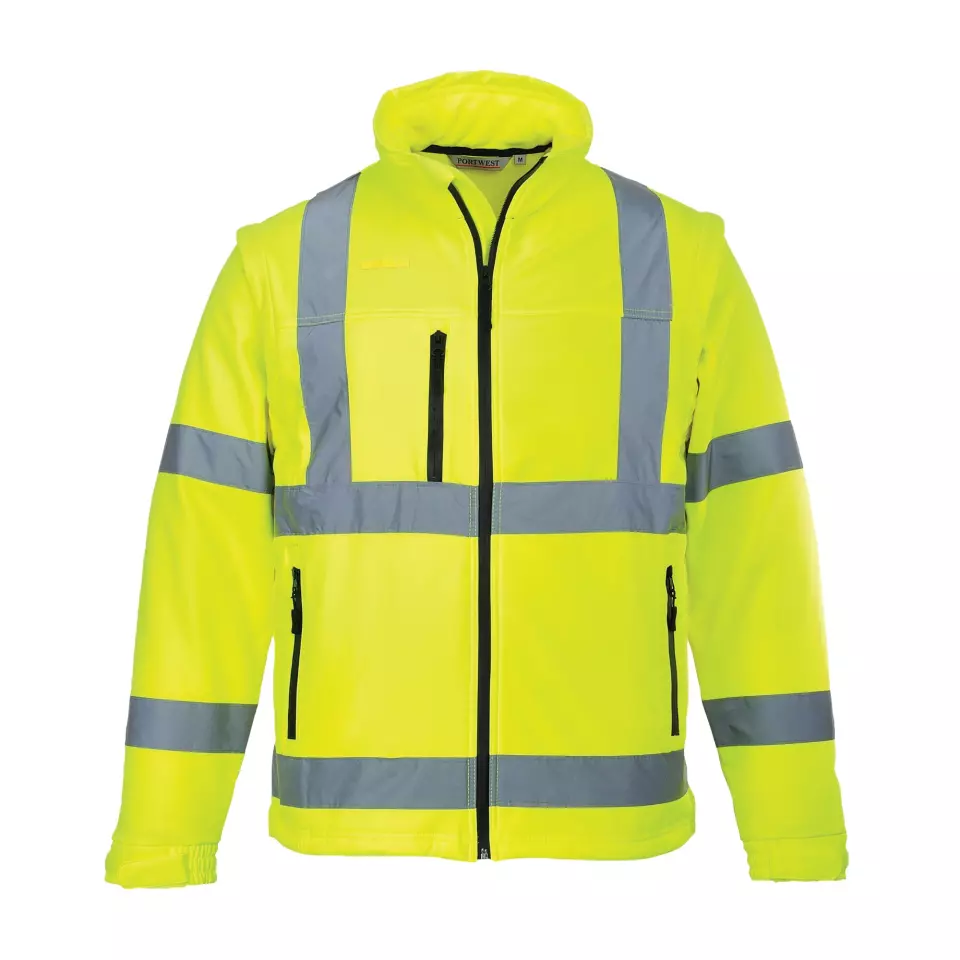 Material · Polyester, Softshell, Elastane, Fabric, Fleece feature highlight