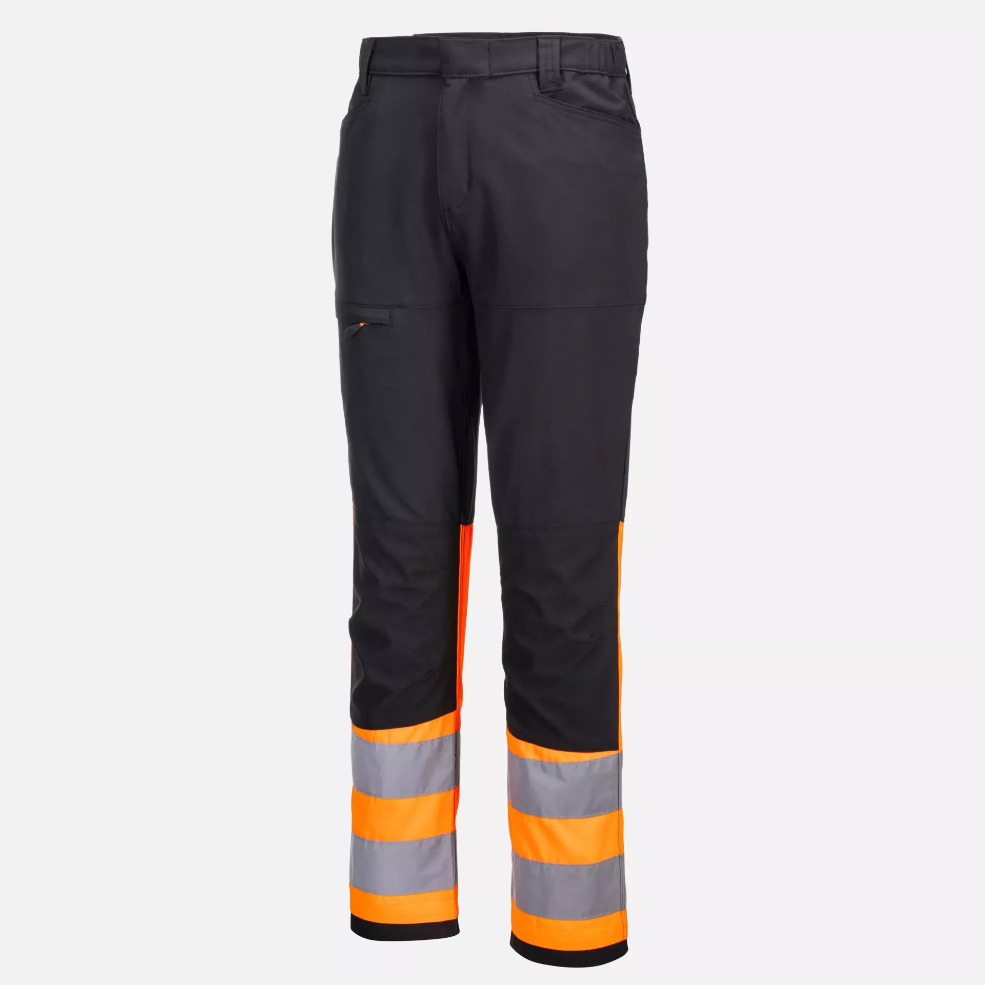 Portwest CD888OBR, WX2 Eco Hi-Vis Class 1 Service Trousers, Orange/Black, image 3