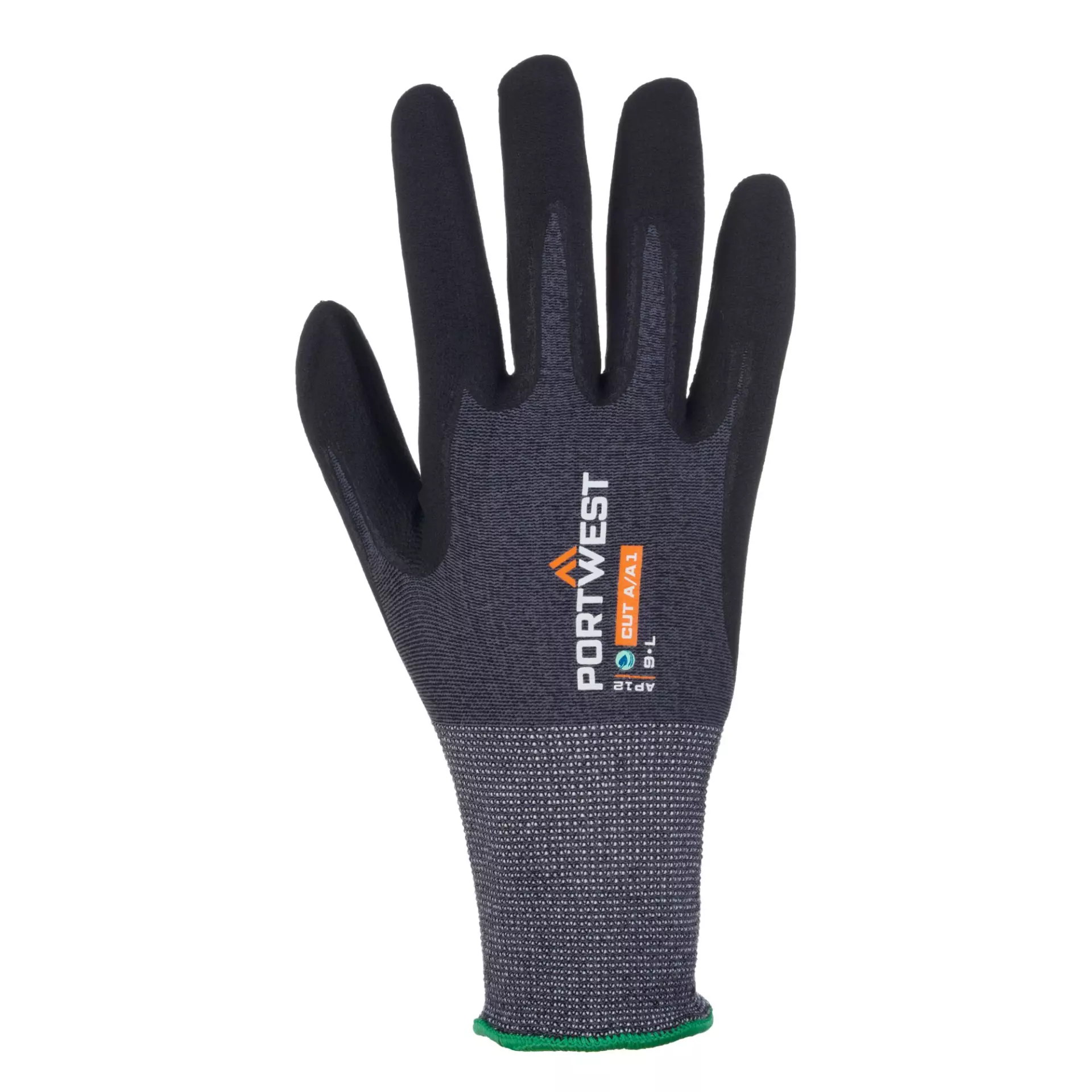 Portwest AP12G8R, SG Grip15 Eco Nitrile Glove, Grey/Black, image 1