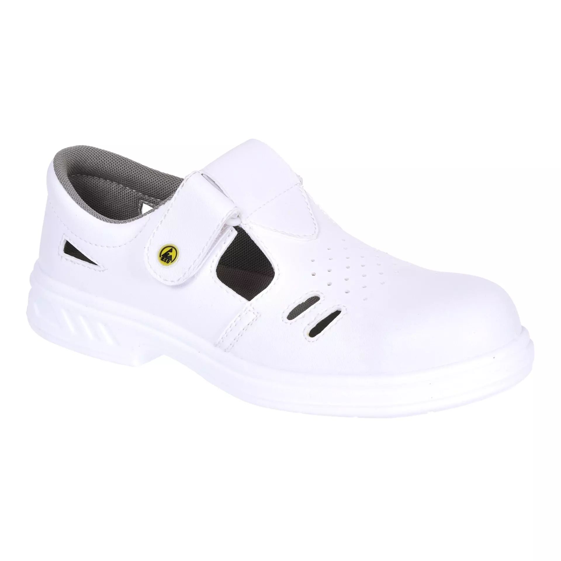 Portwest FW48WHR, Steelite Ebro Safety Sandal S1 ESD FO SR Class 3, White, image 1