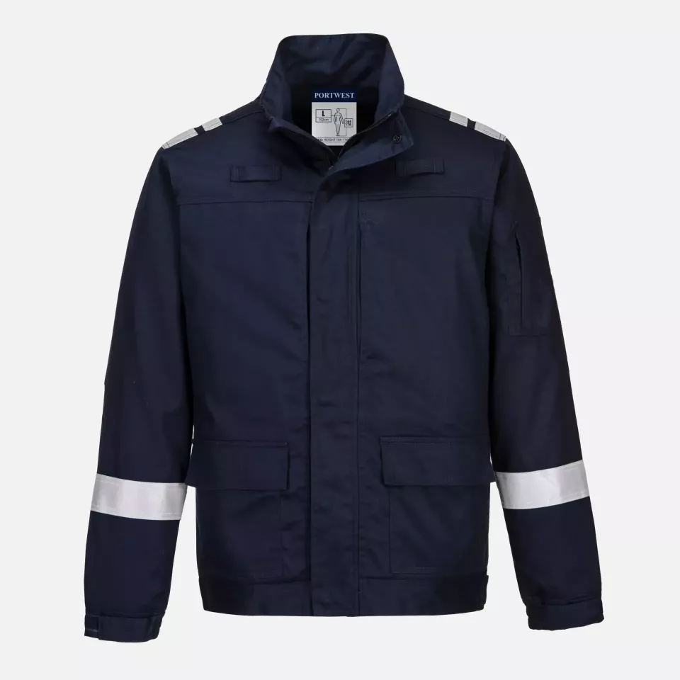 Portwest FR601NAR, Bizflame Work leichte flammhemmende Stretch-Jacke, Marine, image 6, gallery thumbnail