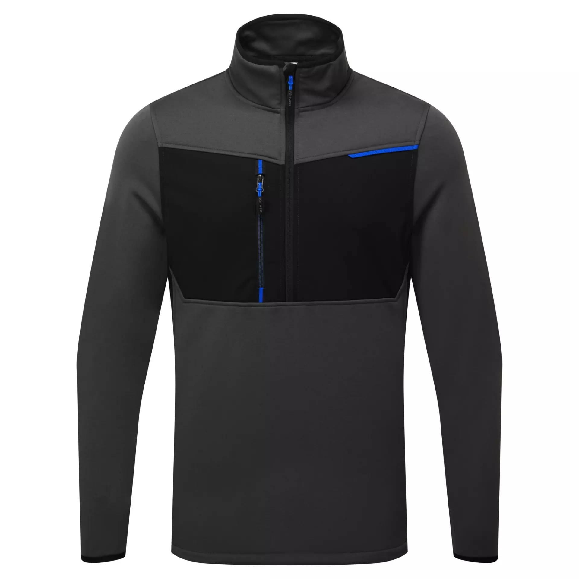 Portwest T755MGR, WX3 Half Zip Tech Fleece, Metal Grey, image 1