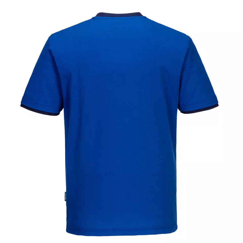 Portwest PW211RNA, PW2 Cotton Comfort T-Shirt S/S, Royal/Navy, image 2, gallery thumbnail