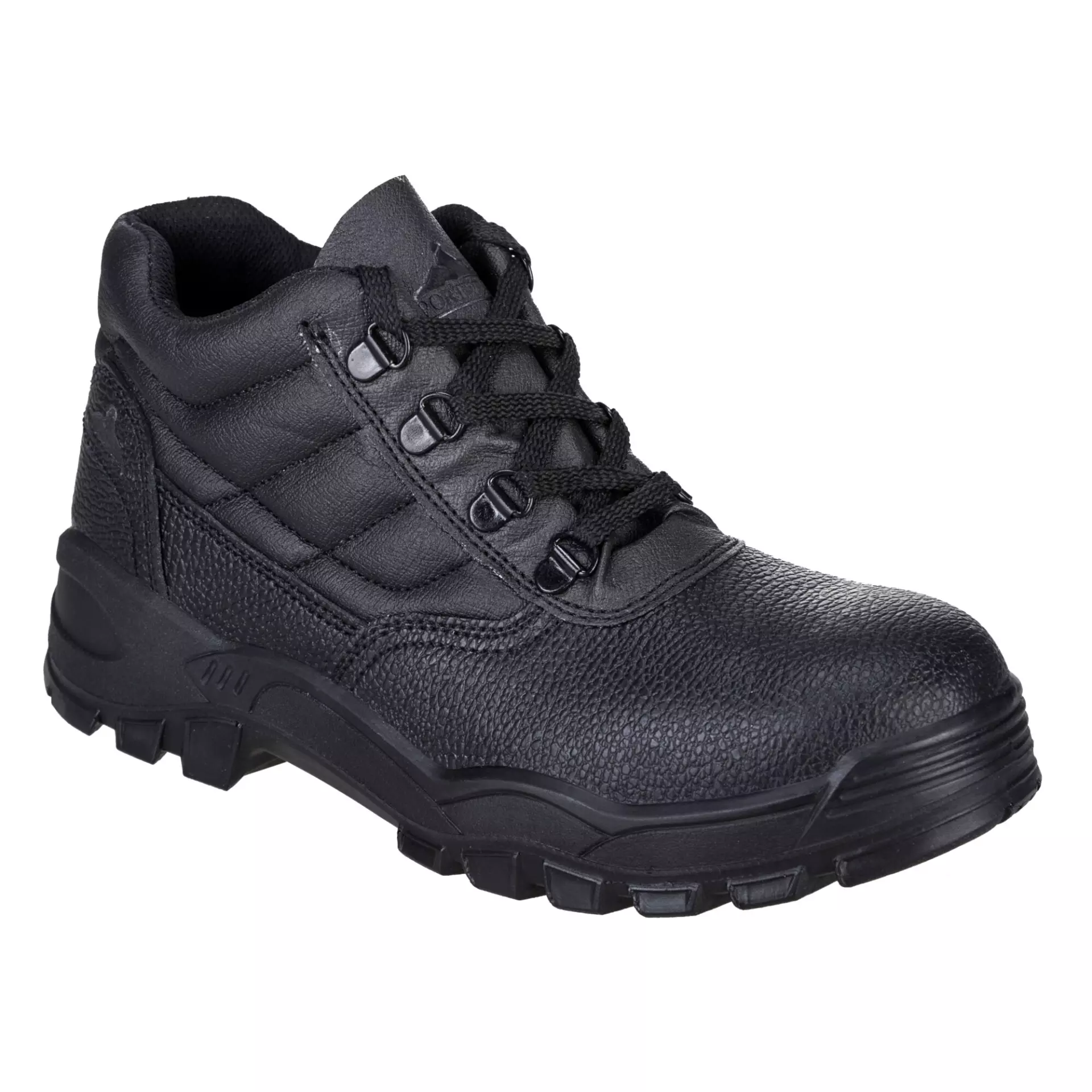 Portwest FW10BKR, Steel Split Leather Mid Boot S1P SR, Black