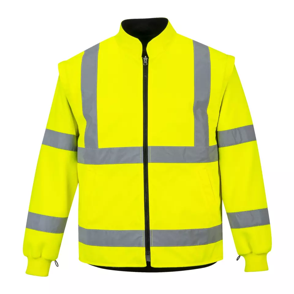 Portwest S768YBR, Warnschutz 5-in-1 Kontrast Executive Jacke, Gelb/Schwarz, image 10, gallery thumbnail