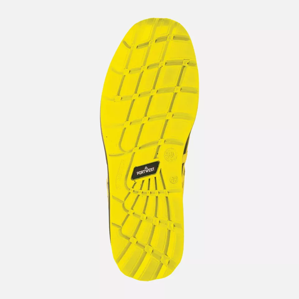 Portwest FT60BKY, Compositelite Mersey Trainer S1P, Black/Yellow, image 2, gallery thumbnail