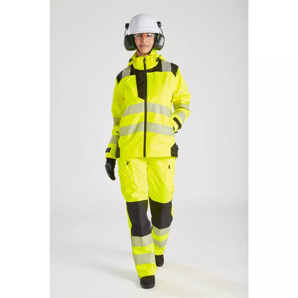 Portwest PW389YBR, PW3 Hi-Vis Women's Rain Jacket, Yellow/Black, image 11, gallery thumbnail
