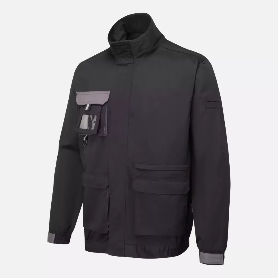 Portwest TX10BKR, Texo Contrast Jacket, Black, image 4, gallery thumbnail