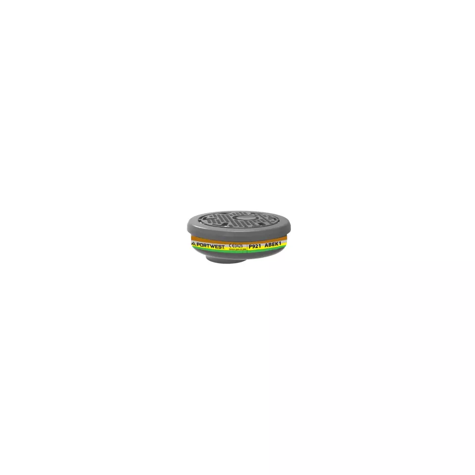 Portwest P921BRR, ABEK1 Gas Filter Bayonet Connection, Brown, image 1, gallery thumbnail