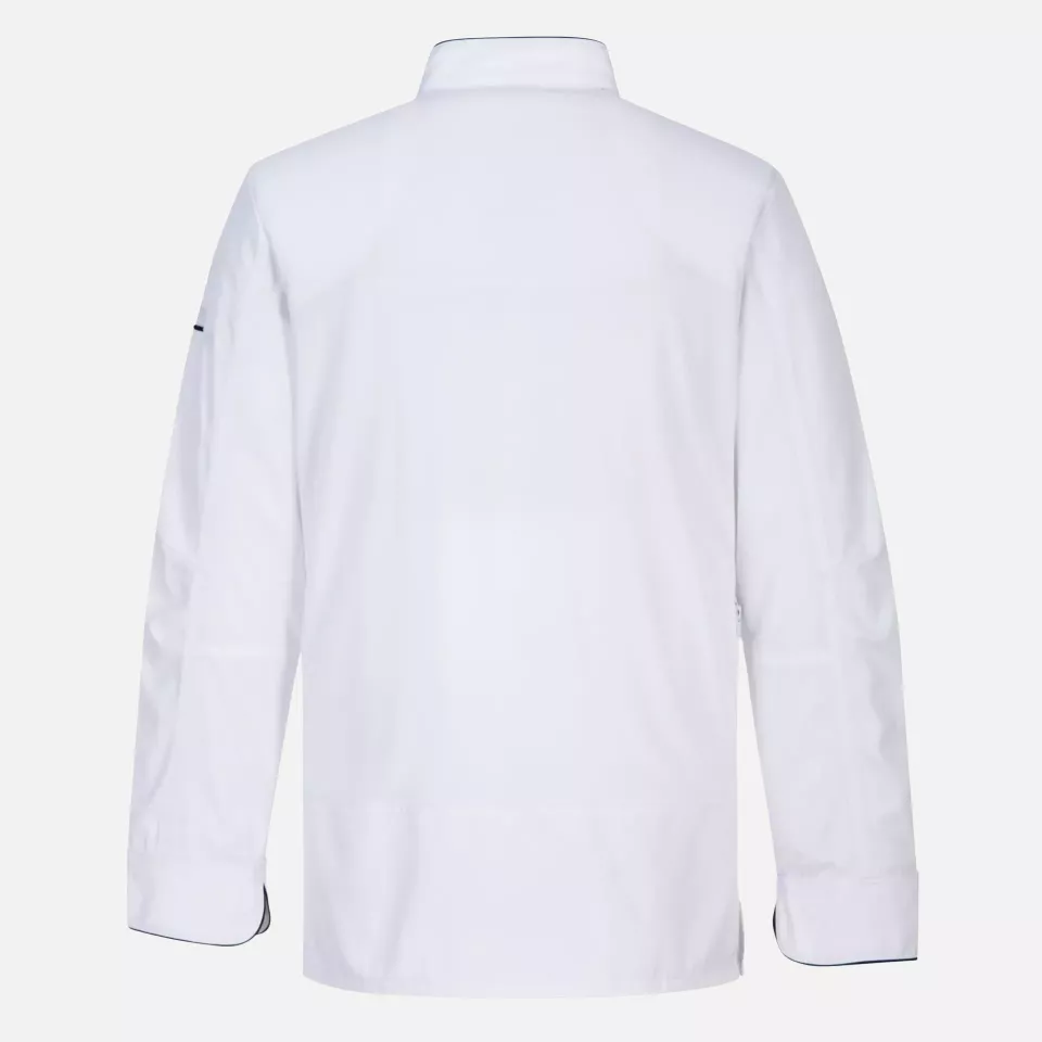 Portwest C835WHR, Chef's Mesh Air Pro Surrey Jacket L/S, White, image 2, gallery thumbnail