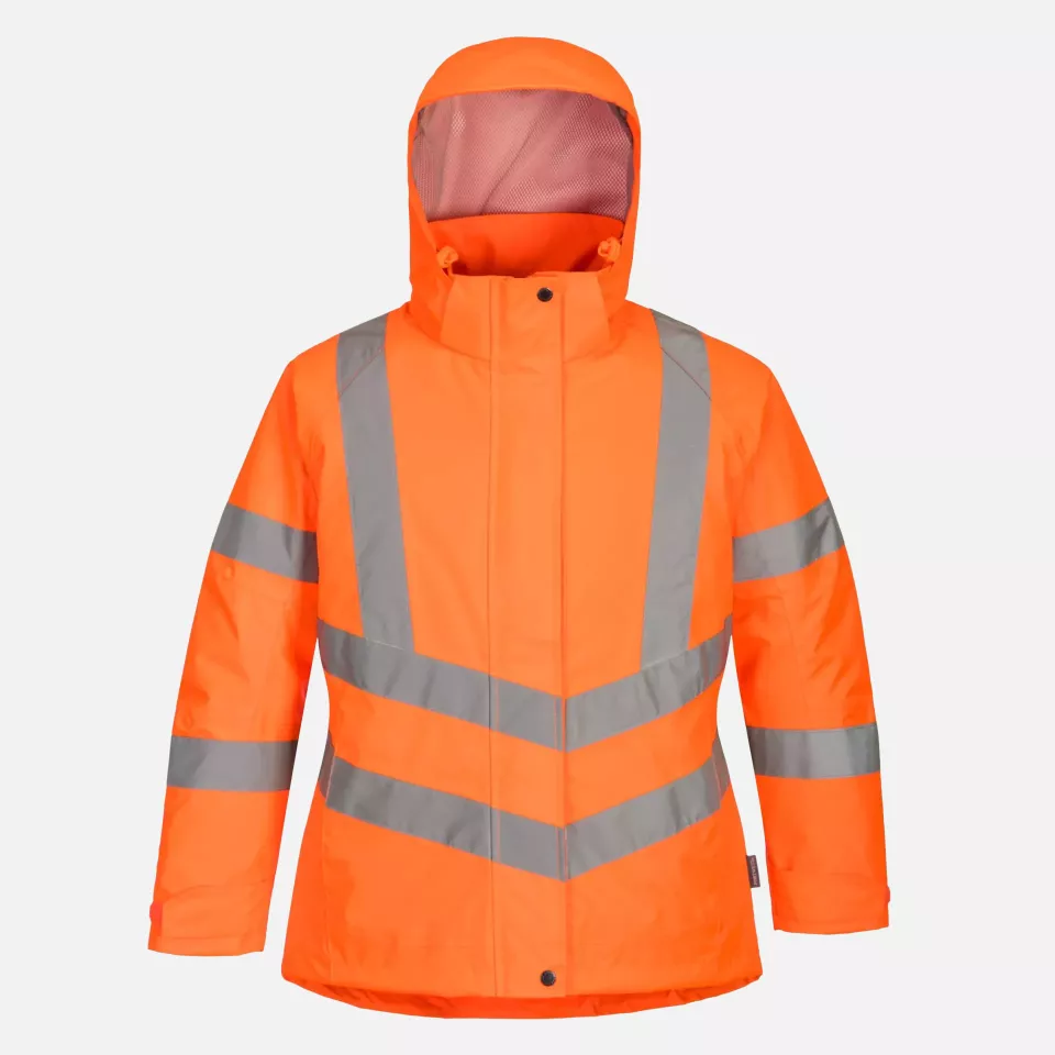 Portwest LW74ORR, Hi-Vis Women's Winter Jacket, Orange, image 5, gallery thumbnail