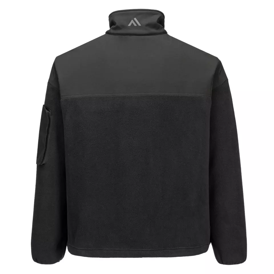 Portwest KX378BKR, KX3 1/4 Zip Fleece, Black, image 2, gallery thumbnail
