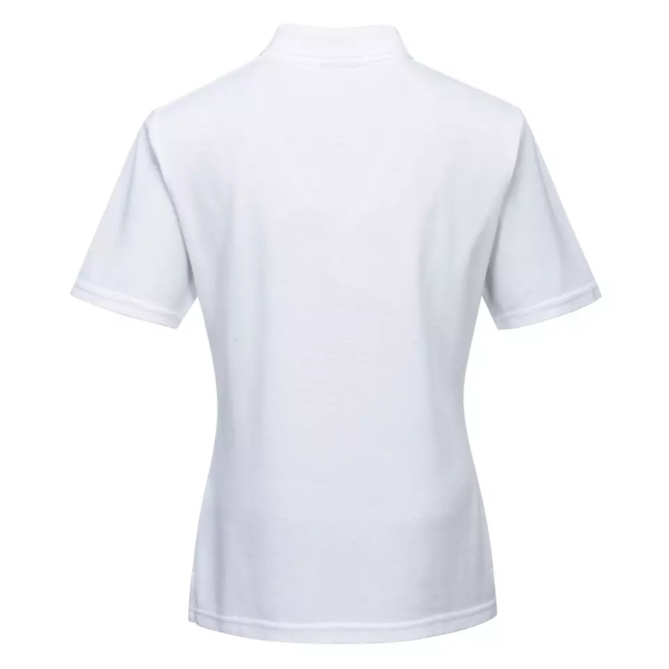 Portwest B209WHR, Naples Women's Polo Shirt, White, image 2, gallery thumbnail