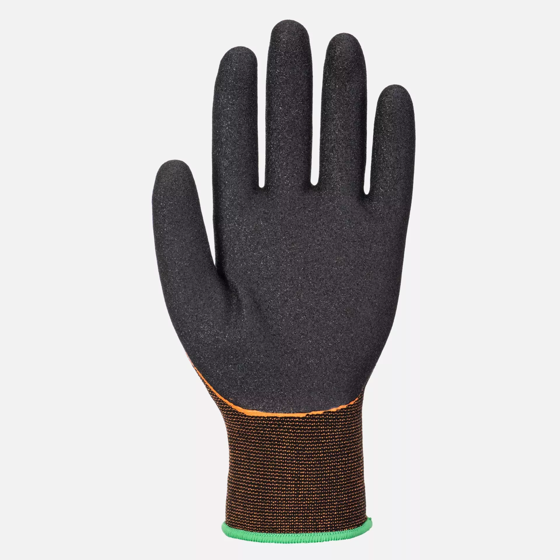 Portwest AP35K1R, Grip 15 Nitrile Double Palm Glove, Black/Orange, image 2