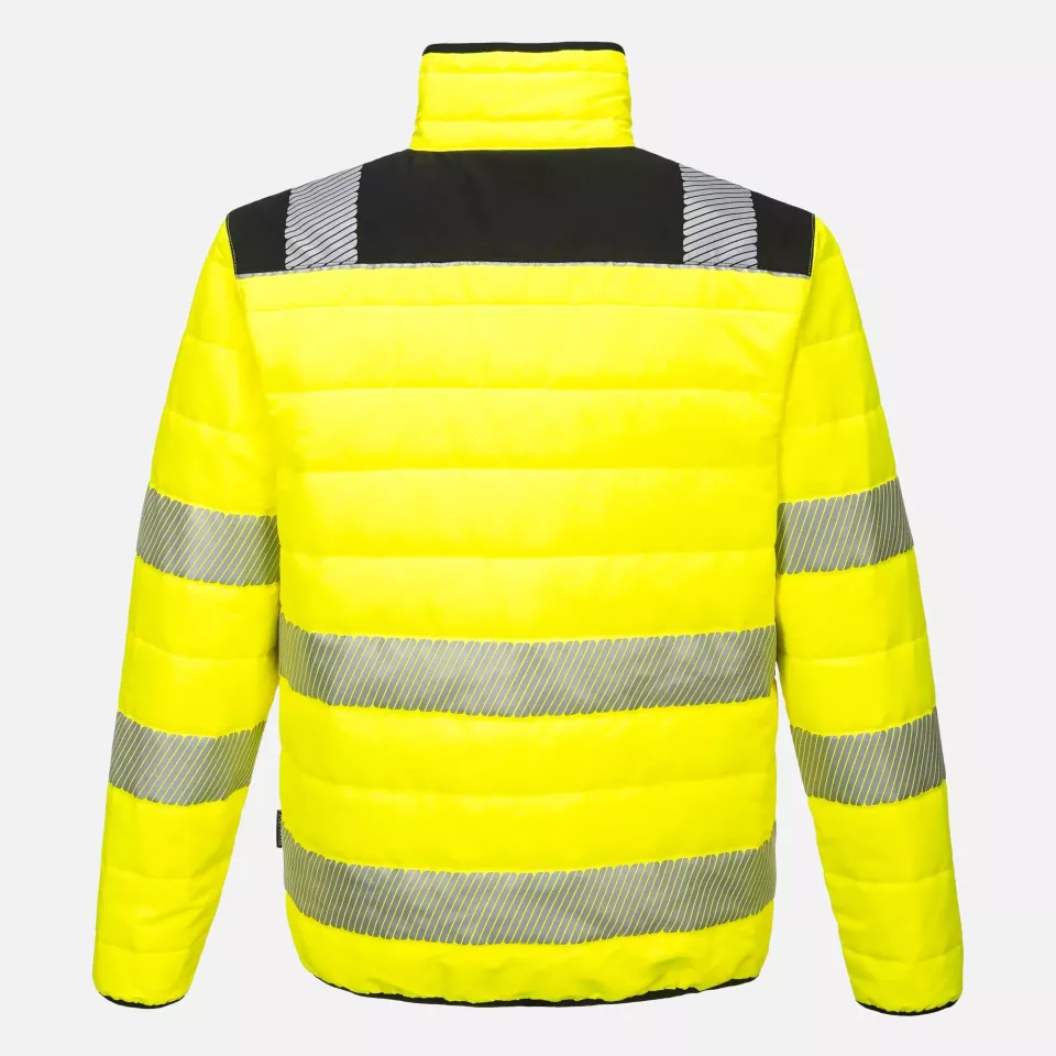 Portwest PW371YBR, PW3 Hi-Vis Baffle Jacket, Yellow/Black, image 2, gallery thumbnail