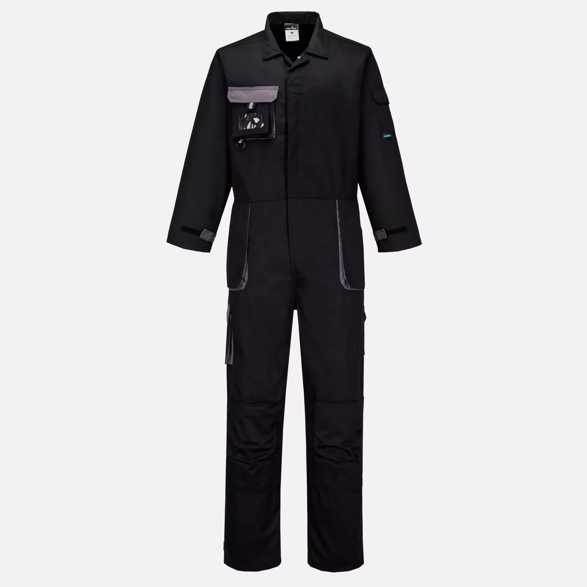 Portwest TX15BKR, Texo Contrast Coverall, Black, image 1