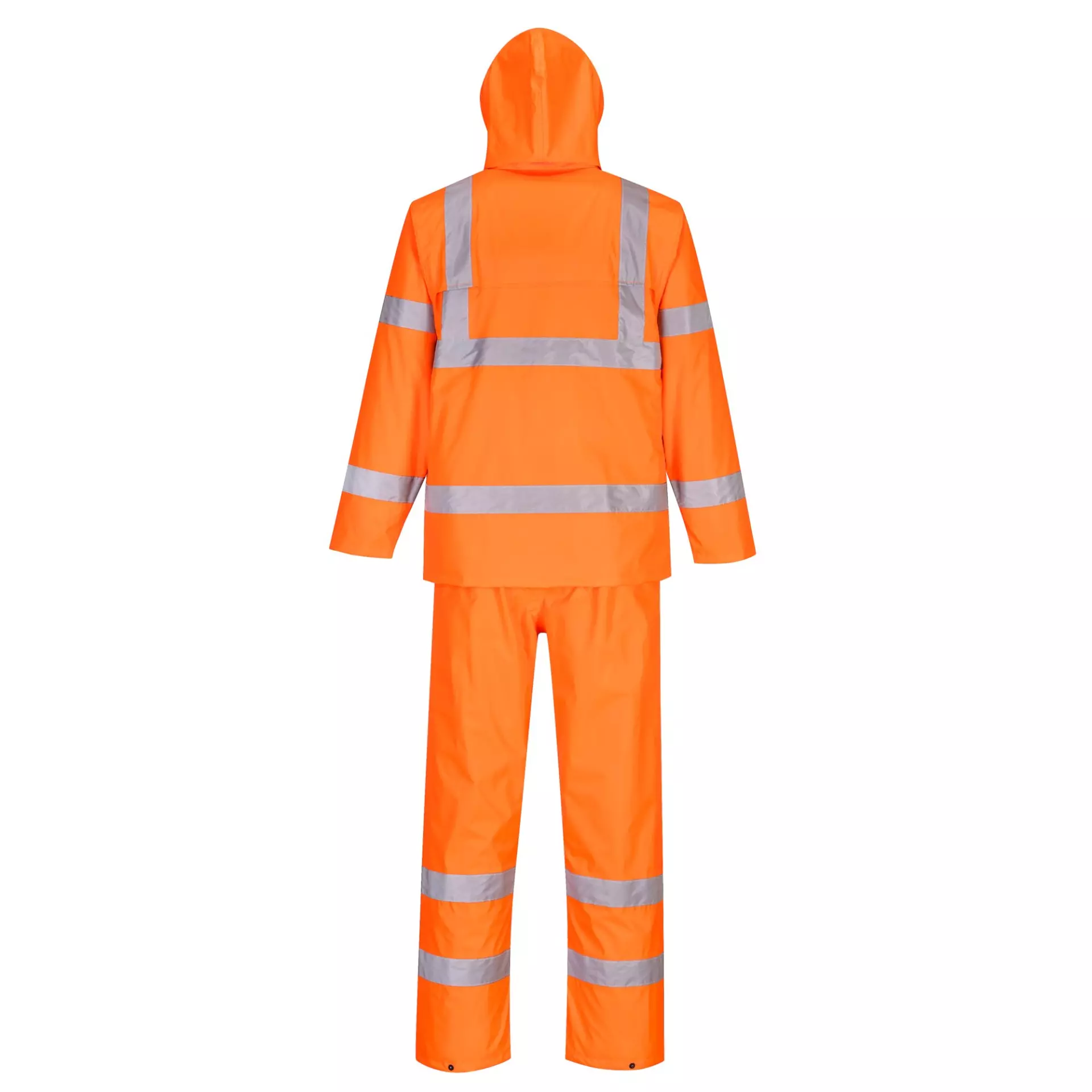 Portwest H448ORR, Hi-Vis Packaway Rain Suit, Orange, image 1