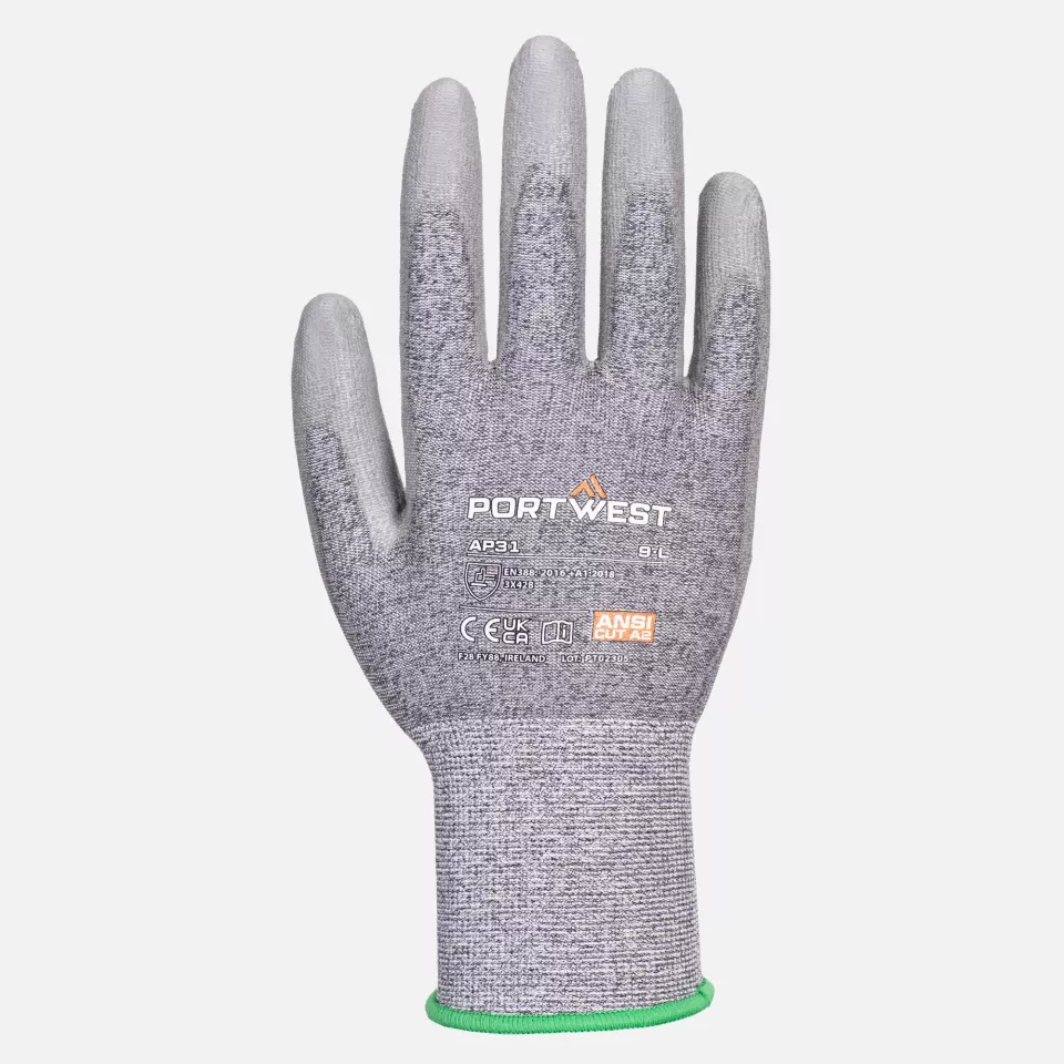 Portwest AP31K7R, Senti Cut Lite Handschuh, Schwarz/Grau, image 1, gallery thumbnail