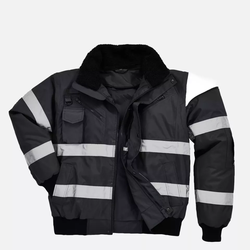 Portwest S435BKR, Iona 4-in-1 Pilotenjacke, Schwarz, image 5, gallery thumbnail