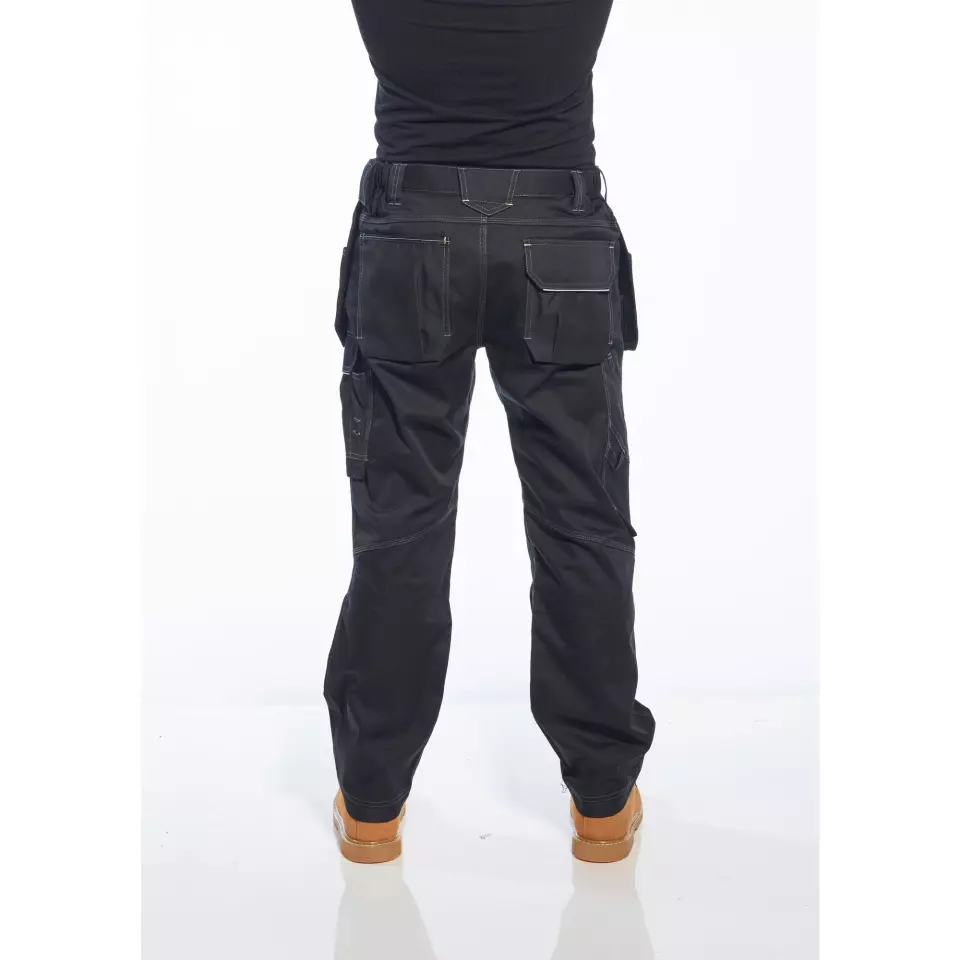 Portwest T602BKR, PW3 Holster Work Trousers, Black, image 6, gallery thumbnail