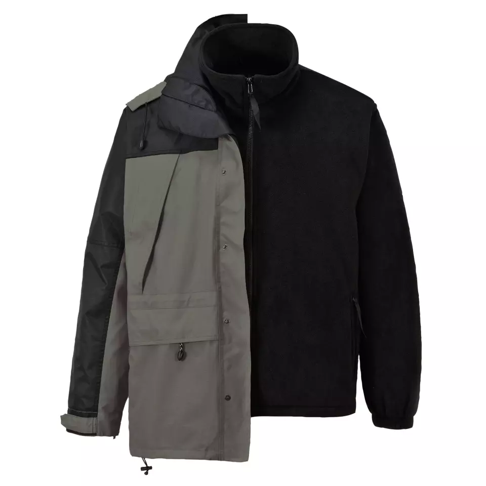 Portwest S532GRR, Orkney 3-in-1 Jacket, Grey, image 3, gallery thumbnail