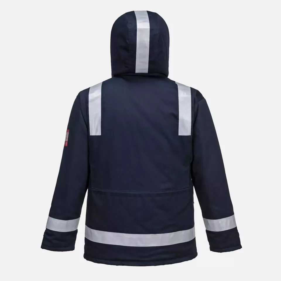Portwest FR59NAR, Bizflame Work Anti-Static FR Winter Jacket, Navy, image 2, gallery thumbnail