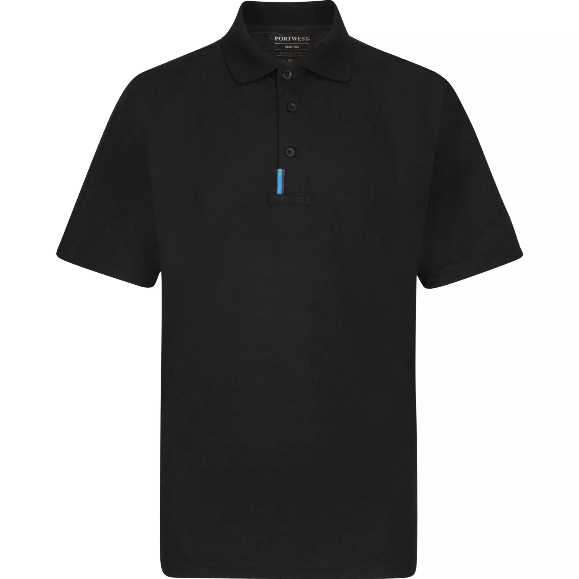 Portwest T720BKR, WX3 Polo Shirt, Black